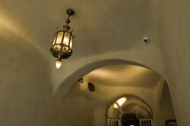 İspanya, Barselona 'daki Gaud' un iç işleri kilisesi.