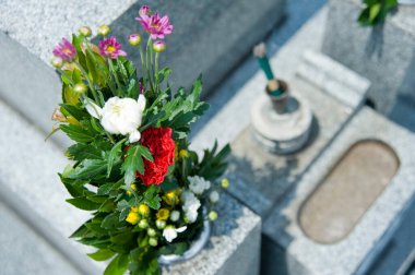 Güzel bir buket çiçek.