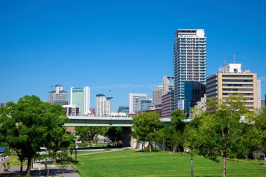 modern şehir arka plan görüntüsü, şehir konsepti 