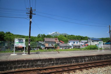 Nakaminato istasyonunun dış görünüşü, Hitachinaka, Ibaraki, Japonya