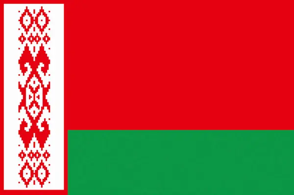 Εθνική Σημαία Της Λευκορωσίας — Φωτογραφία Αρχείου