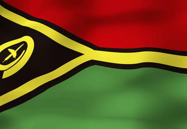 Bandeira Nacional Vanuatu — Fotografia de Stock