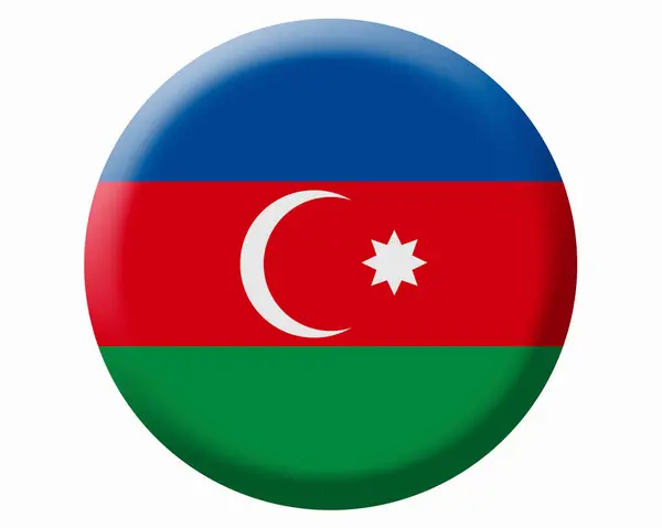 Εθνική Σημαία Του Αζερμπαϊτζάν — Φωτογραφία Αρχείου