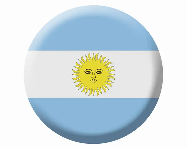 Národní Vlajka Argentina — Stock fotografie