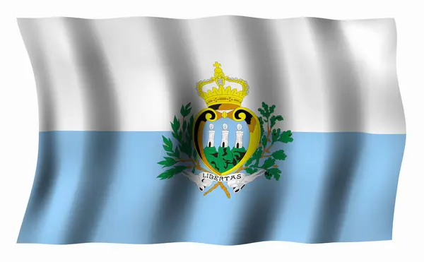 Bandeira Nacional San Marino — Fotografia de Stock