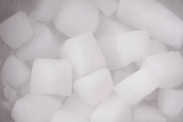 Dry Ice Cubes Background Close — Stock Photo, Image