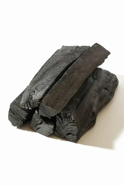 Pile Black Coal Closeup Shot — Stock Photo, Image