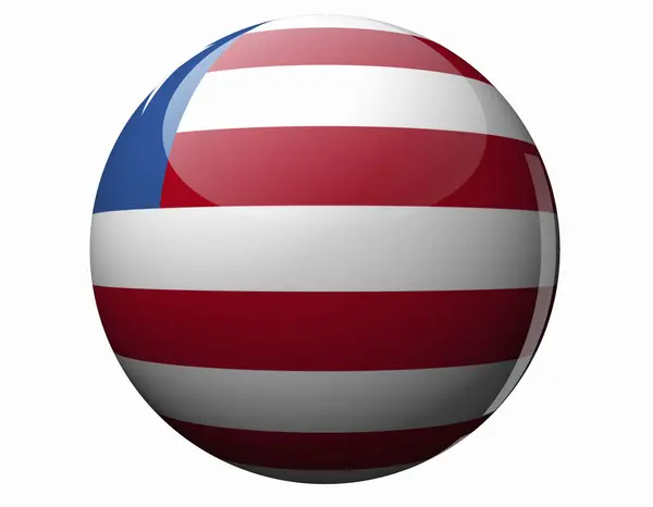 National Flag Liberia — Stock Photo, Image