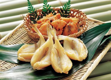 Taze deniz ürünleri yakın çekim görüntüsü