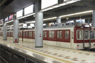 Yolcu trenleri şehir istasyonuna vardı. 