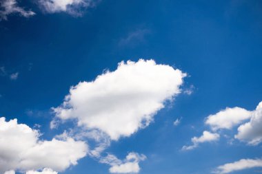 Bulutlu açık mavi gökyüzü 
