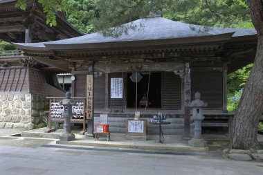 Güzel Japon tapınağı manzarası, Budizm konsepti