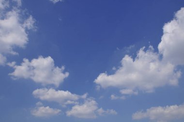 Bulutlar, Doğa arka plan ile mavi gökyüzü