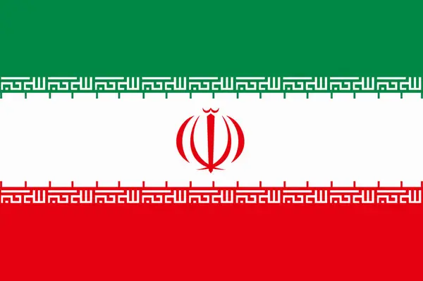 National Flag Iran — Stock Photo, Image