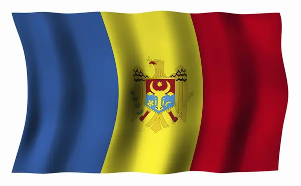 Design Ícone Vetor Bandeira Moldávia — Fotografia de Stock