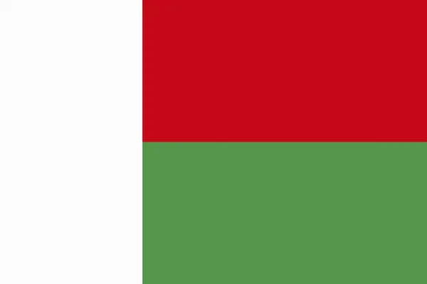 National Flag Madagascar — Stock Photo, Image