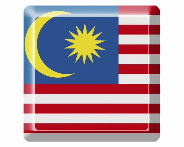 National Flag Malaysia — Stock Photo, Image