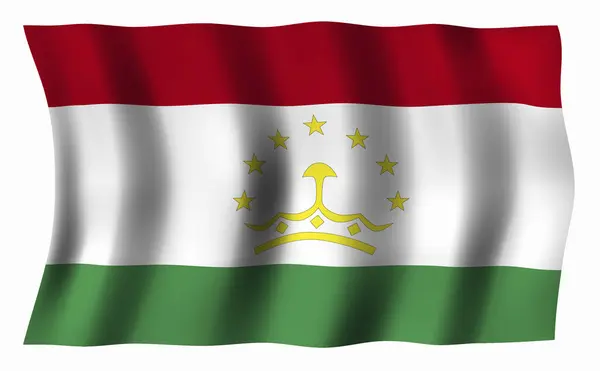Σημαία Τατζικιστάν Κυματιστή Υφή Grunge — Φωτογραφία Αρχείου