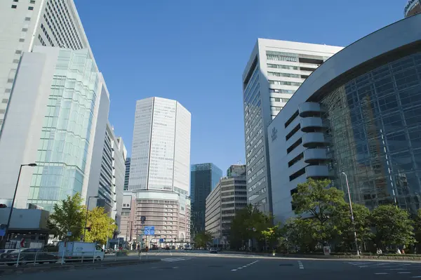 Сучасні Будівлі Місті Осака Японія — стокове фото