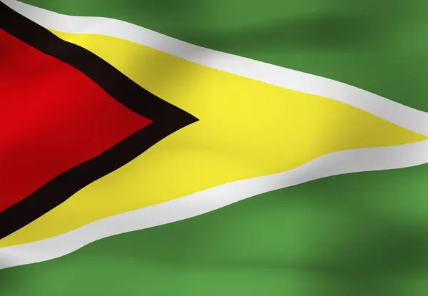 National Flag Guyana — Stock Photo, Image