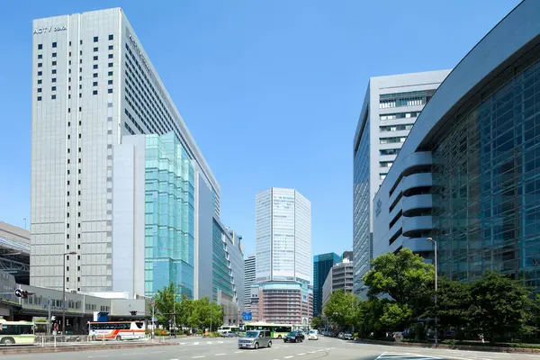 Vista Ciudad Moderna Japón — Foto de Stock