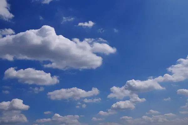 Fehér Felhők Égen Természet Háttér — Stock Fotó