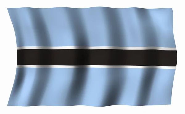 Bandeira Botsuana Ilustração Vetorial — Fotografia de Stock