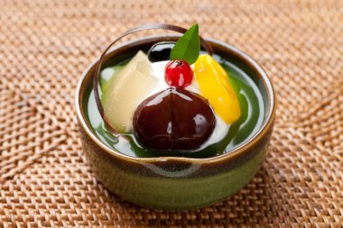 Lezzetli tatlı manzarası