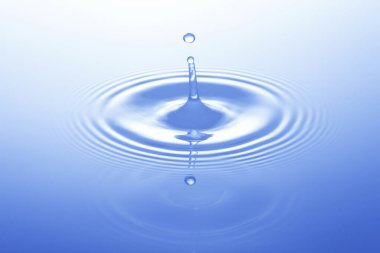 beyaz arkaplanda su sıçraması