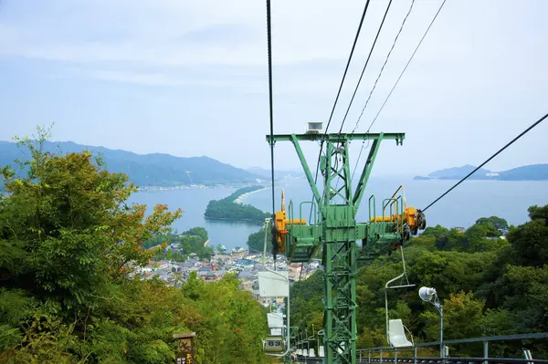Şehirde teleferik var.