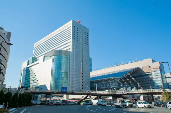 Moderna Byggnader Osaka Stad Japan — Stockfoto