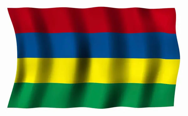 Vlajka Mauritia Vektorové Ilustrace — Stock fotografie