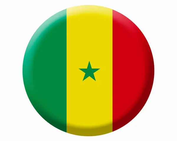Bandeira Nacional Senegal — Fotografia de Stock