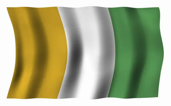 Flaga Narodowa Wybrzeża Kości Słoniowej — Zdjęcie stockowe