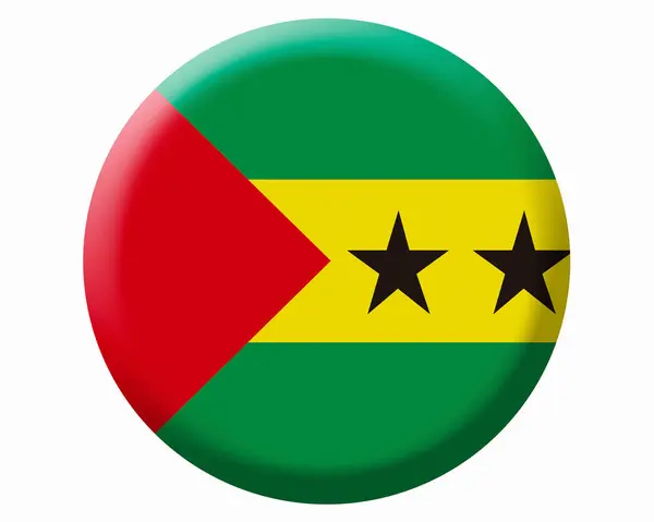 National Flag Sao Tome Principe — Stock Photo, Image