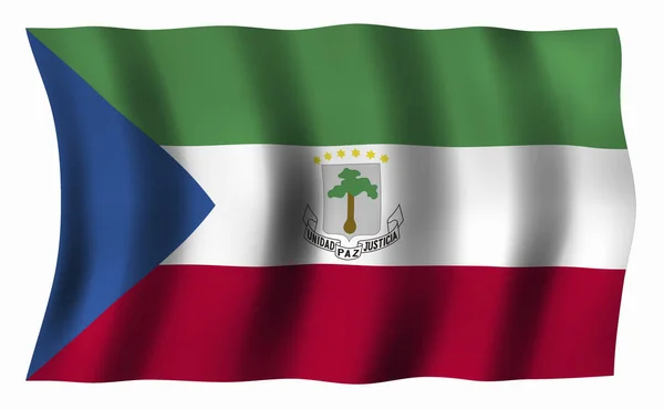 Bandeira Guiné Equatorial — Fotografia de Stock