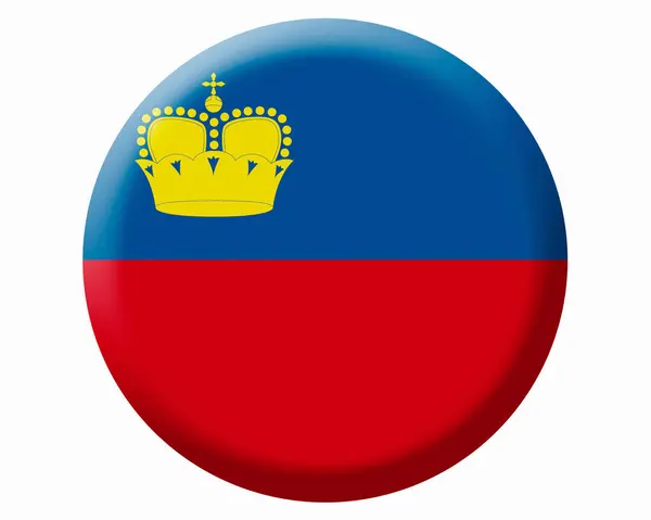 National Flag Liechtenstein — Stock Photo, Image