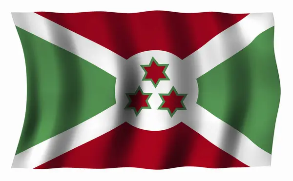 Flag Burundi National Symbol Your Internet Modern — Stock Photo, Image