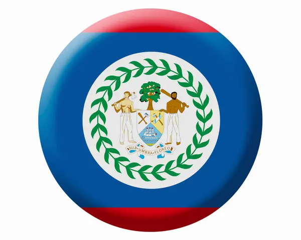 Bandeira Nacional Belize — Fotografia de Stock