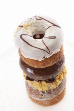 Çeşitli çörekler. Yakın çekim.