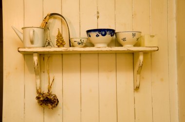 Eski usul antika mutfak.