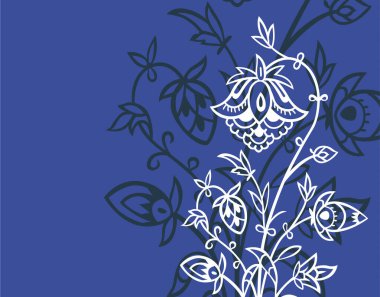 Soyut çiçek süsü. ağ, tekstil ve duvar kağıdı deseni