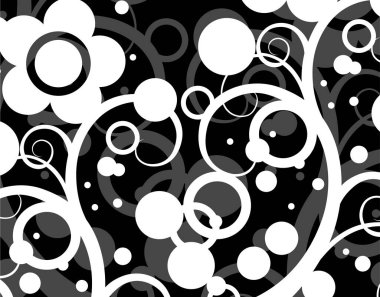 Arkaplan için soyut çiçek süsü 