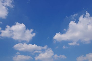 Bulutlar, Doğa arka plan ile mavi gökyüzü