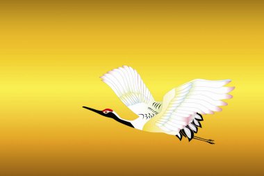 Vinçli geleneksel Japon çizimleri.