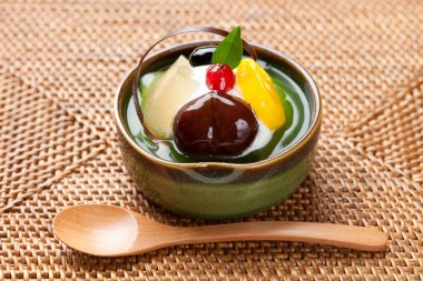 Lezzetli tatlı manzarası