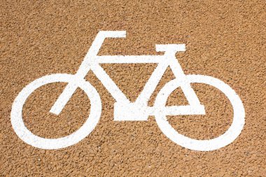 Bisiklet yolu işaretli.. 