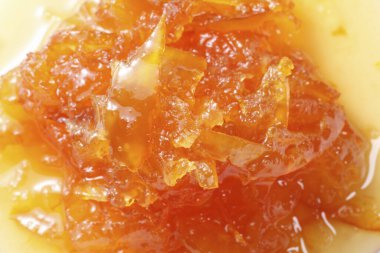 Masadaki tatlı reçel manzarasını kapat. 