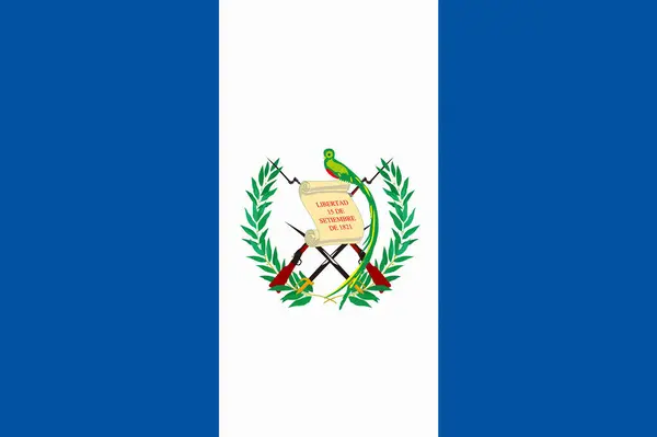 Nationale Vlag Van Guatemala — Stockfoto