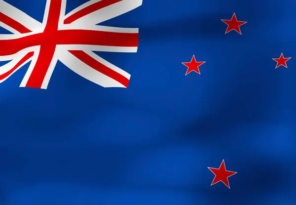 Yeni Zelanda Nın Ulusal Bayrağı — Stok fotoğraf